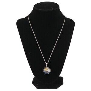 JCM Stainless Steel CZ Faith Religious Pendant with Chain